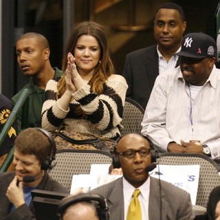 Khloe Kardashian in The NBA Basketball Game Between The Dallas Mavericks and The New York Knicks