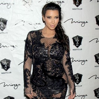Kim Kardashian in 1 Oak Nightclub New Year's Eve Party