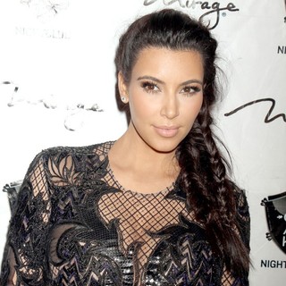 Kim Kardashian in 1 Oak Nightclub New Year's Eve Party