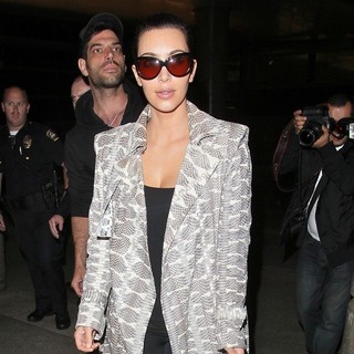 Kim Kardashian in Kim Kardashian Arrives at LAX Airport After Flying in from Cannes