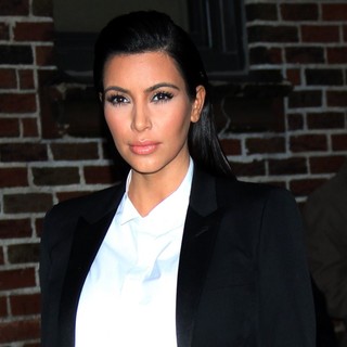 Kim Kardashian in Celebrities for The Late Show with David Letterman