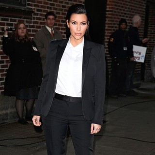 Kim Kardashian in Celebrities for The Late Show with David Letterman
