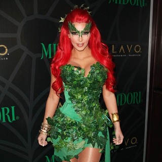 Kim Kardashian in Kim Kardashian Hosts The Midori Melon Green Halloween Party