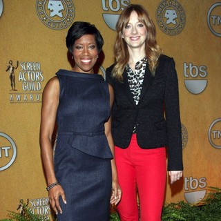 Regina King, Judy Greer in The 18th Annual Screen Actors Guild Awards Nominations Announcement