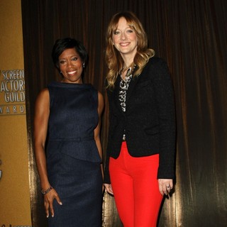 Regina King, Judy Greer in The 18th Annual Screen Actors Guild Awards Nominations Announcement