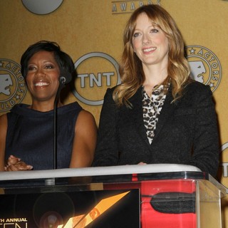 Regina King, Judy Greer in The 18th Annual Screen Actors Guild Awards Nominations Announcement