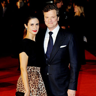 Livia Giuggioli, Colin Firth in The BFI London Film Festival: 'The King's Speech' - UK Film Premiere - Arrivals