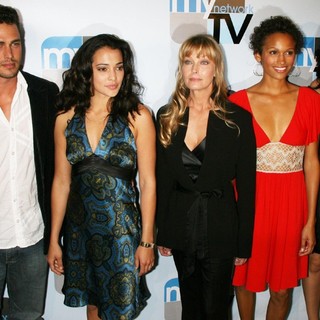 Taylor Kinney, Natalie Martinez, Bo Derek, Nicole Pulliam, Donna Feldman in MyNetworkTV Upfront Presentation
