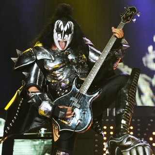 Gene Simmons, KISS in KISS Performing at Wembley Arena