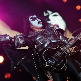 Gene Simmons, KISS in KISS Performing at Wembley Arena
