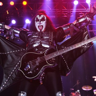 Gene Simmons, KISS in KISS Performing at Wembley Arena