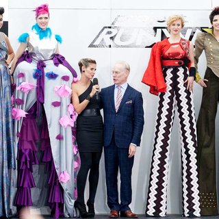 Heidi Klum, Tim Gunn in Shooting on Location for Project Runway