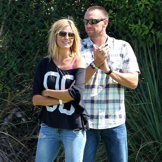Heidi Klum, Martin Kristen in Heidi Klum Goes to Her Son's Soccer Game