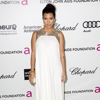 Kourtney Kardashian in The 20th Annual Elton John AIDS Foundation's Oscar Viewing Party - Arrivals