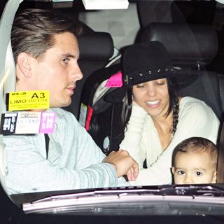 Scott Disick, Kourtney Kardashian in Kourtney Kardashian and Scott Disick Celebrated The New Year on South Beach