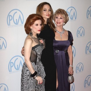 Kat Kramer, Angelina Jolie, Karen Sharpe in The 23rd Annual Producers Guild Awards - Arrivals