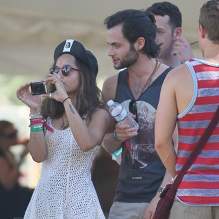 Zoe Kravitz, Penn Badgley in Celebrities at The 2012 Coachella Valley Music and Arts Festival - Week 2 Day 2