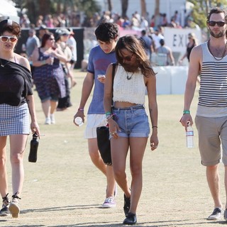 Zoe Kravitz, Penn Badgley in Celebrities at The 2012 Coachella Valley Music and Arts Festival - Week 2 Day 3