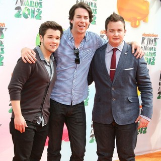 Nathan Kress, Jerry Trainor, Noah Munck in 2012 Kids' Choice Awards - Arrivals