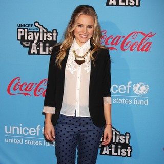 Kristen Bell in UNICEF Playlist with The A-List - Arrivals