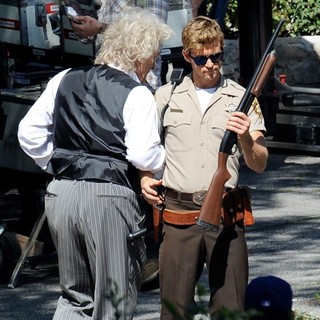 Rutger Hauer, Ryan Kwanten in Actors on The Set of True Blood