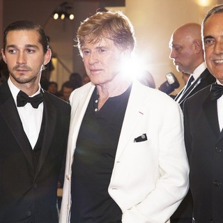 Shia LaBeouf, Robert Redford, Alberto Barbera in The 69th Venice Film Festival - The Company You Keep - Premiere - Red Carpet