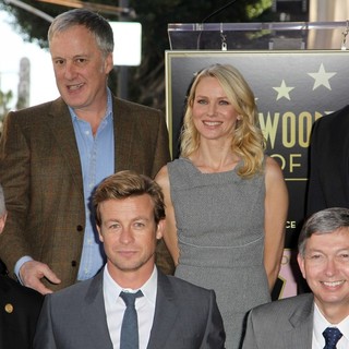 Tom LaBonge, Bruno Heller, Simon Baker, Naomi Watts, Leron Gubler in Simon Baker Is Honoured with A Star on The Hollywood Walk of Fame