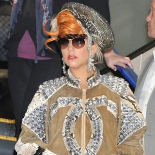 Lady GaGa in Lady GaGa Arrives at Narita International Airport to Catch A Flight