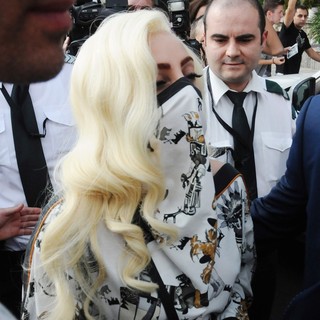 Lady GaGa in Lady GaGa Arrives in Bulgaria for Her European Tour