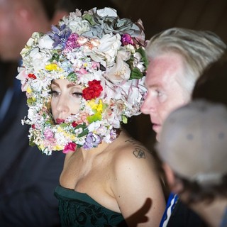 Lady GaGa in London Fashion Week Spring-Summer 2013 - Philip Treacy - Front Row