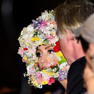 Lady GaGa in London Fashion Week Spring-Summer 2013 - Philip Treacy - Front Row