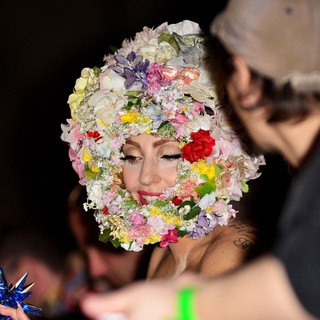 Lady GaGa in London Fashion Week Spring-Summer 2013 - Philip Treacy - Front Row