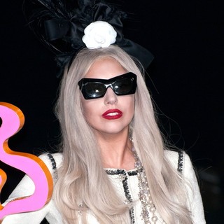 Lady GaGa in Lady GaGa at The Ribbon Cutting Ceremony to Open GaGa's Workshop