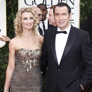 Alexandra Lamy, Jean Dujardin in The 69th Annual Golden Globe Awards - Arrivals