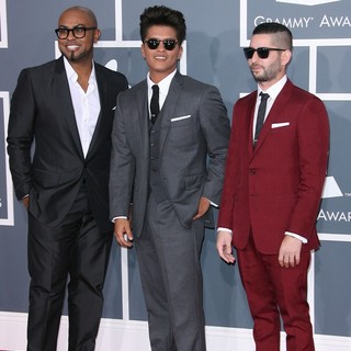 Philip Lawrence, Bruno Mars, Ari Levine in 54th Annual GRAMMY Awards - Arrivals