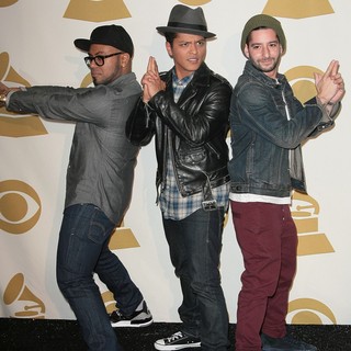 Philip Lawrence, Bruno Mars, Ari Levine in The GRAMMY Nominations Concert Live