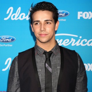 Lazaro Arbos in FOX's American Idol Finalists Party