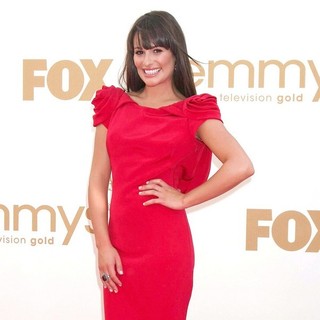 Lea Michele in The 63rd Primetime Emmy Awards - Arrivals