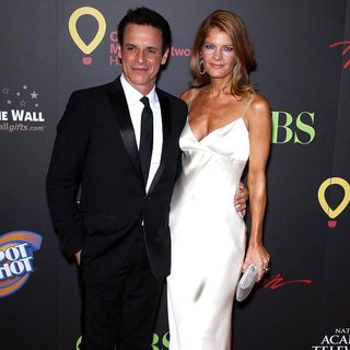 Christian LeBlanc, Michelle Stafford in 2011 Daytime Emmy Awards - Red Carpet