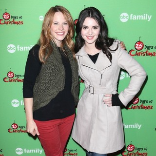 Katie Leclerc, Vanessa Marano in ABC Family's 25 Days of Christmas Winter Wonderland Event