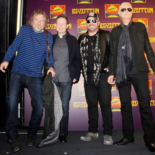Robert Plant, John Paul Jones, Jason Bonham, Jimmy Page, Led Zeppelin in Led Zeppelin Celebration Day Press Conference