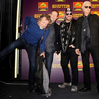 Robert Plant, John Paul Jones, Jason Bonham, Jimmy Page, Led Zeppelin in Led Zeppelin Celebration Day Press Conference