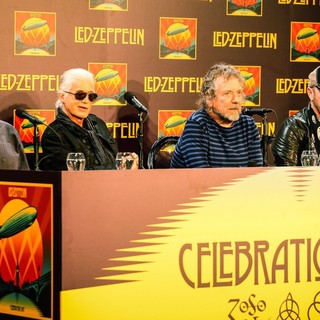 John Paul Jones, Jimmy Page, Robert Plant, Jason Bonham, Led Zeppelin in Led Zeppelin Celebration Day Press Conference