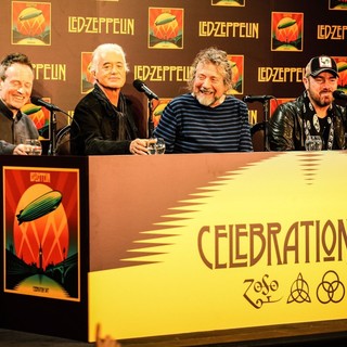 John Paul Jones, Jimmy Page, Robert Plant, Jason Bonham, Led Zeppelin in Led Zeppelin Celebration Day Press Conference