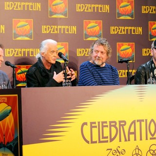 John Paul Jones, Jimmy Page, Robert Plant, Jason Bonham, Led Zeppelin in Led Zeppelin Celebration Day Press Conference