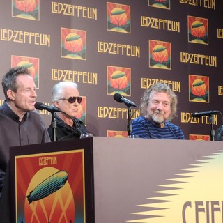 John Paul Jones, Jimmy Page, Robert Plant, Jason Bonham, Led Zeppelin in Led Zeppelin Celebration Day Press Conference