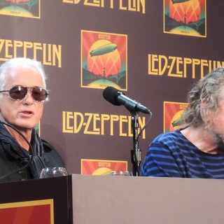 Jimmy Page, Robert Plant, Led Zeppelin in Led Zeppelin Celebration Day Press Conference