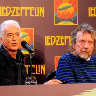 Jimmy Page, Robert Plant, Led Zeppelin in Led Zeppelin Celebration Day Press Conference