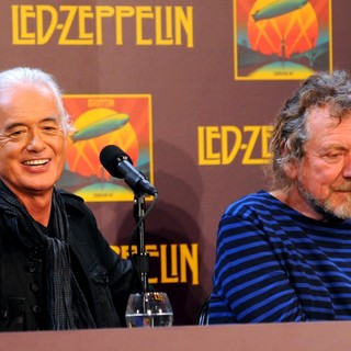 Jimmy Page, Robert Plant, Led Zeppelin in Led Zeppelin Celebration Day Press Conference