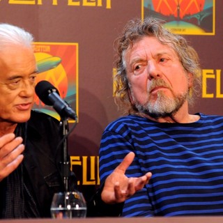 Jimmy Page, Robert Plant, Led Zeppelin in Led Zeppelin Celebration Day Press Conference